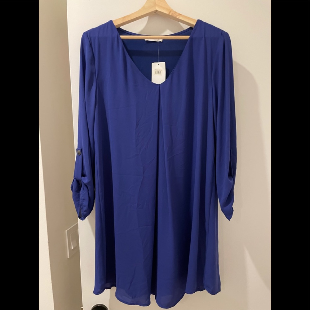 Blue tunic dress - LUSH brand. Size Medium.